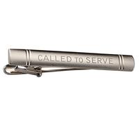 Cherished Moments LDS Missionary (Called to Serve) Tie Bar for Elders (Silver Tone)