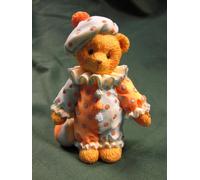 Cherished Teddies Dudley - Clown Figurine, Multi-colored, Vibrant