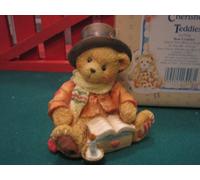 Cherished Teddies Figurine: Bear Cratchit " And A Very Merry Christmas To You Mr. Scrooge"