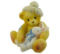 cherished teddies JUNIOR - BABY BOY WITH TOY BUNNY FIGURINE