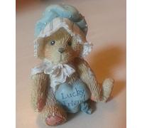 Cherished Teddies Maureen Lucky Friend 1994 Kid Birthday Heart Figurine Bright and Vibrant