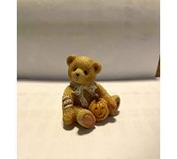 Cherished Teddies October - Oscar - Sweet Treats Figurine, White