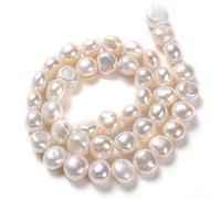 Cheriswelry 1 Strand Natural Pearl Beads Baroque Style Nuggets Cultured Freshwater Pearl Spacers for Wedding Jewellery Necklace Bracelet Making, About 42pcs