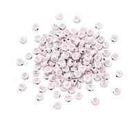 Cheriswelry 1000pcs Acrylic Flat Round Alphabet Beads 7mm Disc Coin A-Z Letter Spacer Loose Beads Rose Gold for DIY Jewellery Bracelet Making