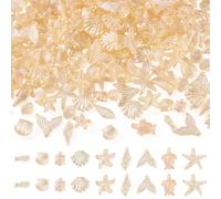 Cheriswelry 100G Ocean Animal Beads Assorted Sea Life Shape Beads Transparent Ocean Theme Acrylic Bead for Jewelry Making Bracelet DIY Crafts, Orange