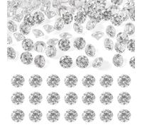 Cheriswelry 150Pcs Cubic Zirconia Cabochons 2.5mm Clear Faceted Rhinestones Diamond Shape Crystal Cabochons Bulk for DIY Nail Art Crafts Jewelry Making