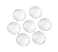 Cheriswelry 200Pcs 16mm Glass Cabochons Round Dome Cabochons Flat Back Glass Tile for Cameo Photo Pendant DIY Decor Crafts Jewelry Making