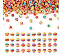 Cheriswelry 200Pcs Resin Waxberry Beads 10mm Colorful Round Resin Beads Combined Beads Chunky Beads for Bracelets Necklaces Jewelry Making