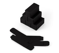 Cheriswelry 25Pcs Black Cardboard Lipstick Boxes 2.75x2.65x5.7cm Rectangle Folding Paper Lipstick Case Essence Oil Packaging Boxes for Perfume Wrapping Gifts