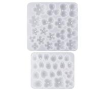Cheriswelry 2pc Flower Petal Silicone Molds Leaf Earring Pendant Molds