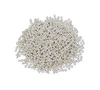 Cheriswelry About 3300pcs 11/0 Glass Seed Beads 2mm Electroplated Colorful Iris Pony Round Loose Beads for Jewellery Bracelet Making