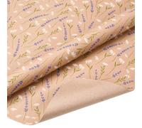 Cheriswelry Waiting Love Lavender Floral Wrapping Paper Roll 43 cm x 5 m | Perfect for Girls Women Birthday, Wedding, Bridal Shower, floral wrapping paper with romance and faithful love meaning