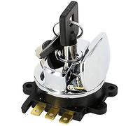 Chern Yueh Round Key Ignition Switch for 93-13 Harley-Davidson Big Twin Dyna Fatboy Softail Road King 71313-96A (Chrome)
