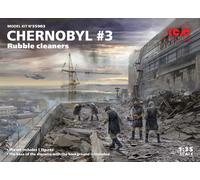 Chernobyl #3. Rubble Cleaners (5 Figures) 1:35 Plastic Model Kit ICM