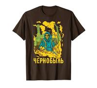 Chernobyl Chernobyl Roentgen Radioactive Explosion T-Shirt, Men, Brown, Small