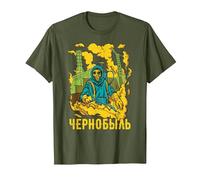 Chernobyl Chernobyl Roentgen Radioactive Explosion T-Shirt, Men, Olive Green, Large