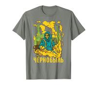 Chernobyl Chernobyl Roentgen Radioactive Explosion T-Shirt, Men, Olive Heather, Large