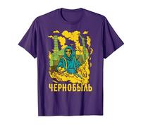Chernobyl Chernobyl Roentgen Radioactive Explosion T-Shirt, Men, Purple, Large