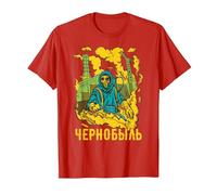 Chernobyl Chernobyl Roentgen Radioactive Explosion T-Shirt, Men, Red, X-Large