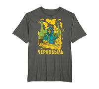 Chernobyl Chernobyl Roentgen Radioactive Explosion T-Shirt, Men's Big and Tall, Asphalt Grey, 6X Tall