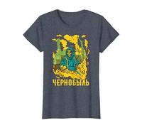 Chernobyl Chernobyl Roentgen Radioactive Explosion T-Shirt, Women, Heather Blue, Medium