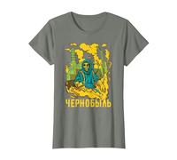 Chernobyl Chernobyl Roentgen Radioactive Explosion T-Shirt, Women, Olive Heather, X-Small