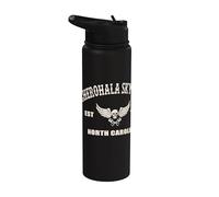 Cherohala Skyway North Carolina Motorcycle Biker Trail Stainless Steel Insulated Water Bottle