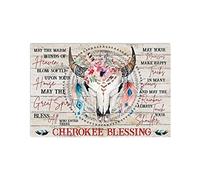 Cherokee Blessing Native American Poster For Home Cafe Bar Garage Metal Sign 8X12 Inches
