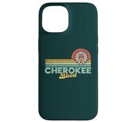 Cherokee Blood Retro Sun Vintage Indian American Headdress Case for iPhone 15