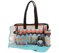 CHEROKEE Chevron Print 5 in 1 Multi Piece Tote Diaper Bag