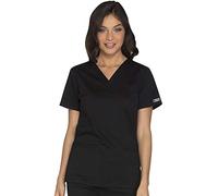 Cherokee Core Stretch Workwear Women's V-Neck Solid Scrub Top