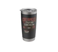 Cherokee Fighting Terrorism Since 1492 Native American Stainless Steel Insulated Tumbler