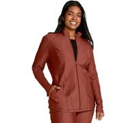 Cherokee Form Women Warm Up Scrubs Jacket Zip Front CK390, Masala, M