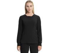 CHEROKEE Infinity Women Scrubs Top Long Sleeve V-Neck CK781A, XL, Black