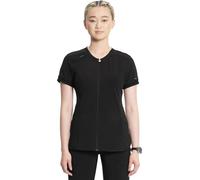 Cherokee Infinity Women's Zip Front V-Neck Top