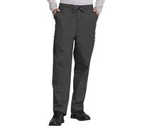 Cherokee Medical Cargo Pants for Men Workwear Originals, Zipper Fly Scrubs for Men 4000, Pewter, X-Large Tall