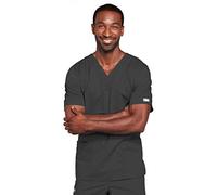 Cherokee Men and Women Scrubs Top with V-Neck 4725, Pewter, XXL