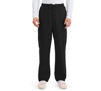 Cherokee Men Scrubs Pant Workwear Core Stretch Fly Front Cargo 4243, Black, Large