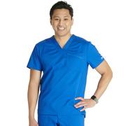 Cherokee Men Scrubs Top Workwear Revolution V-Neck WW751, Royal, Medium