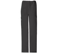 Cherokee Men & Women Scrubs Pant Workwear Core Stretch Drawstring Cargo 4043, Black, Large