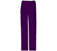 Cherokee Men & Women Scrubs Pant Workwear Core Stretch Drawstring Cargo 4043, Eggplant, Small