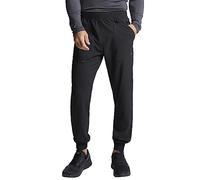 CHEROKEE Men's Mid Rise Pull-on Jogger Scrubs Pant, Black, L