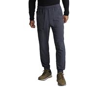 CHEROKEE Men's Mid Rise Pull-on Jogger Scrubs Pant, Pewter, L
