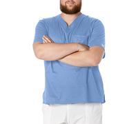 Cherokee Men's Premium Core Stretch V-Neck Scrub Top, Ceil, XXXXXL Big