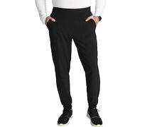 Cherokee Men's Pull-on Jogger with 5 Pockets, Elastic Waistband, Front Leg Seams and Rib-Knit Cuffs - CK224A, Black, Medium
