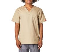 cherokee mens Signature V-neck medical scrubs shirts Khaki 5X-Large