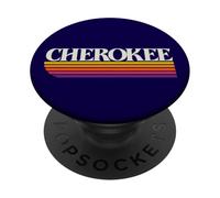 Cherokee People Retro Graphic - Cherokee Tribe PopSockets Adhesive PopGrip