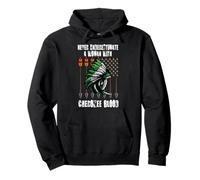 Cherokee Pride Feathers Native American Pullover Hoodie