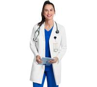 Cherokee CK452 Women's Lab Coat 33", white, L