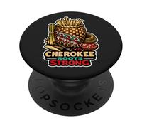Cherokee Roots Strong Indigenous Heritage Power PopSockets Adhesive PopGrip